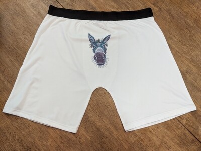Underwear! Sublimation Mens Boxer Briefs and Ladies Bikini with White  Waistband - Painted Donkey