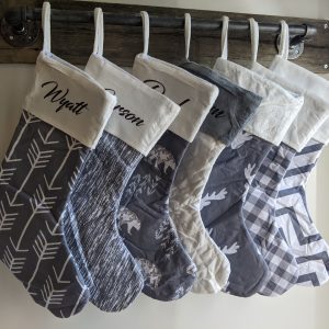 Grey & White Stockings