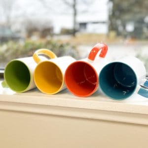 15oz Ceramic Sublimation Mugs – All Colours – Case of 36 Mugs