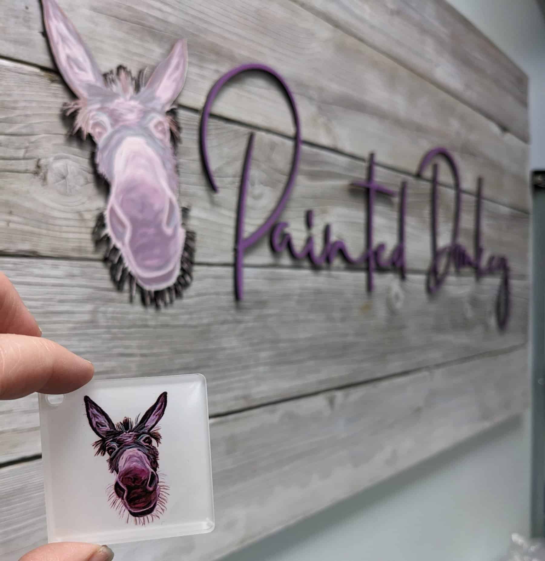 Acrylic Sublimation Keychains - Painted Donkey
