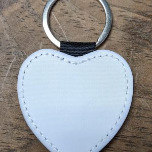 PU Leather Keychain Double Sided Print