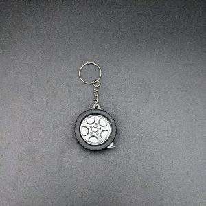 Measuring Tape Tire Keychain