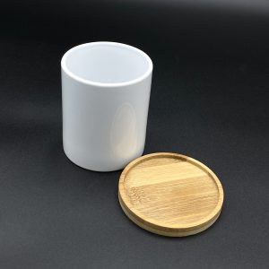 Flower Pot / Planter / Pencil Holder with Bamboo Tray