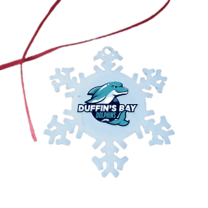Duffin’s Bay Dolphins Snowflake Ornament