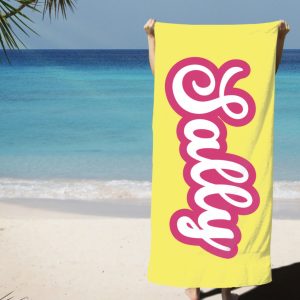 Retro Name Beach Towel