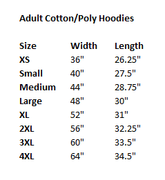 Adults Cotton Blend Hoodies