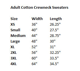 Adult Cotton Crewneck Sweater