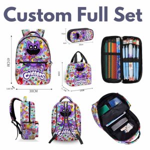 Custom Full Set ( Backpack, Pencil Case, Lunch Bag )